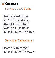 Figure 1.5 - The Services Tab